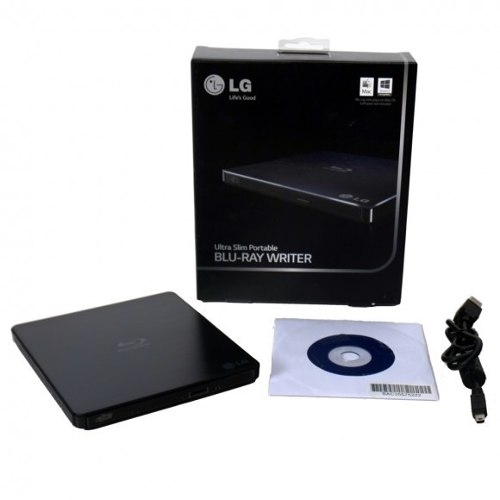 LG BP50NB40 Slim Portable BluRay Writer & DVD Writer 3D BLURAY DISC