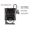 Generic Unitek 5-in-1 External Optical Drive with USB Hub