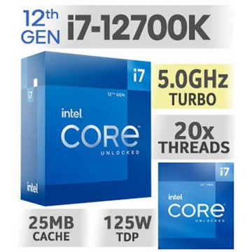 Intel Core i7-12700K CPU 12 Core 20