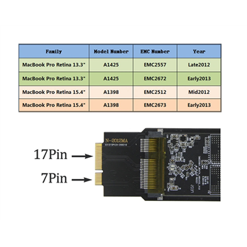 Apple Original 256gb SSD SATA for A1425