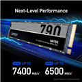 Lexar NM790 4TB M.2 2280 PCIe Gen 4×4 NVMe SSD  Up to 7400MB/s Read / 6500MB/s Write 5 Years Warr