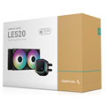 DeepCool LE520 All-In-One Liquid CPU Cooler Black 2x120mm Fans ARGB Intel & AMD Compatible R-LE520-BKAMMN-G-1