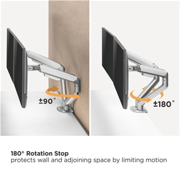 Brateck LDT63-C024 Dual Monitor Spring-Assisted