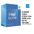 Intel Core i5-14400F 10 Cores / 16 Threads 20MB Cache up to 4.7ghz Processor, No Graphics, Retail box with Fan