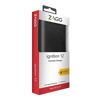 Zagg Ignition 12 12000mAh 2.1A Power Bank 