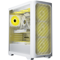 Formula V Line Air Power G3 Tempered Glass ATX Mid Tower Gaming Case - white with 4x 120mm ARGB PWM