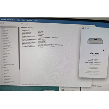 Apple Mac Mini (2023) M2 8GB Ram 256GB SSD