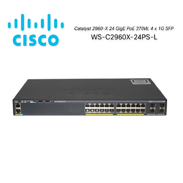 Cisco Catalyst WS-C2960X-24PS-L 24-Ports PoE 