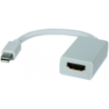 Generic Mini DisplayPort to HDMI Adaptor Cable  20cm long White