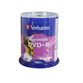 Verbatim 95145 16X DVD+R 100 Pack 4.7GB White InkJet  Printable 