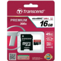 Transcend TS16GUSDU1 16GB microSDHC Class 10 UHS-I Premium with adapter - 4.5x Faster than Class10 