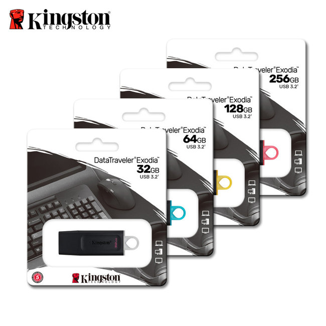 Kingston DataTraveler EXODIA M USB 3.2 – Chiavetta Da 32/64/128/256 GB – Lotto Disponibile