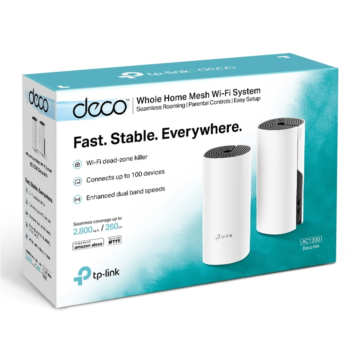 TP-Link Deco M4 Whole-Home Mesh Wi-Fi 2 Pack