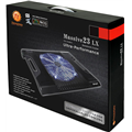 Thermaltake Massive 23 LX Steel Mesh Panel Single Oversized 230mm Blue LED Fan Portable 10”-17” Laptop Notebook Cooling Pad 