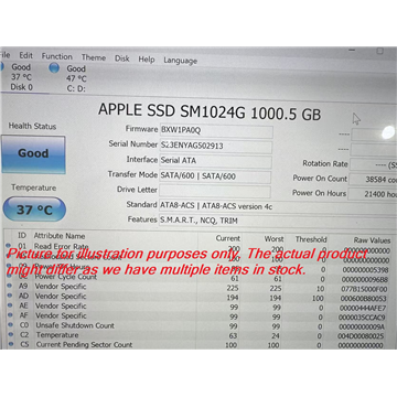 Apple original 1TB SM1024G SSD Preload MacOS