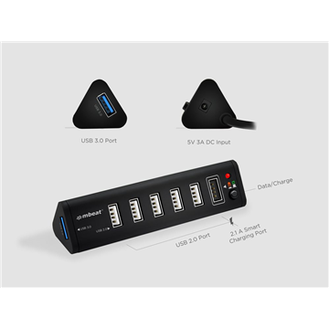 Mbeat HUB-716 7 Port USB3.0 x 1 + USB2.0 x 6 h