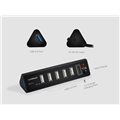 Mbeat HUB-716 7 Port USB3.0 x 1 + USB2.0 x 6 hub 2.1A smart charging function including Power Adapter